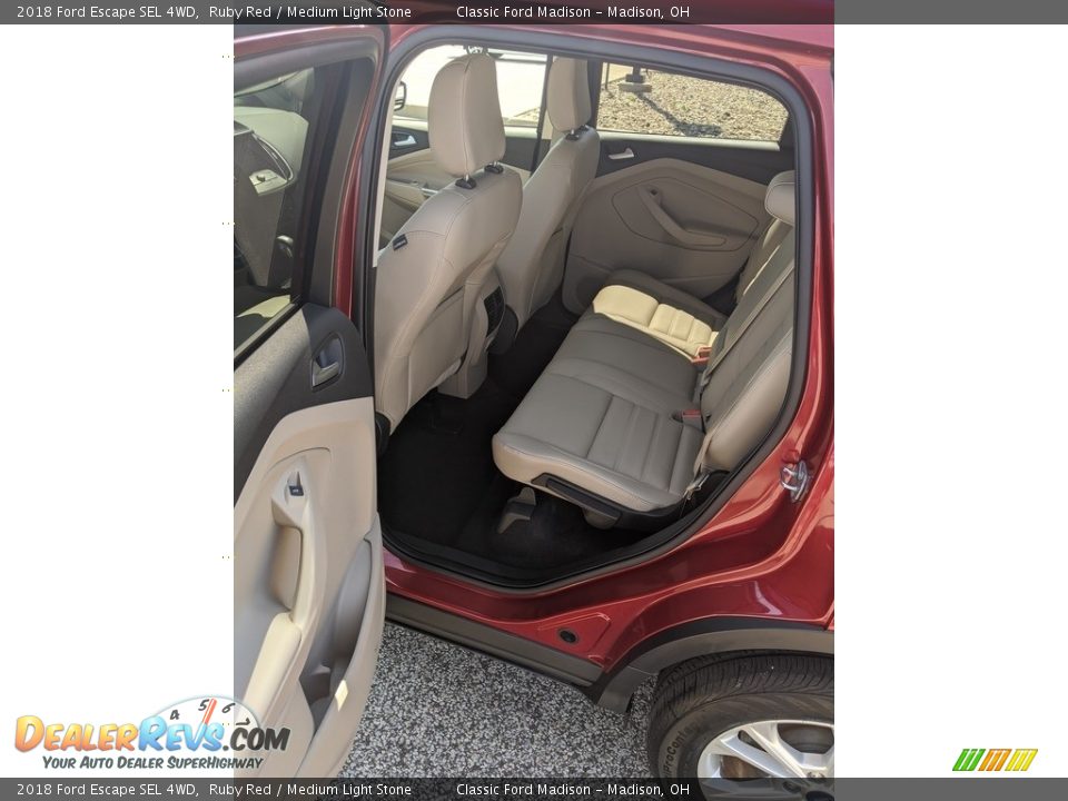 2018 Ford Escape SEL 4WD Ruby Red / Medium Light Stone Photo #5