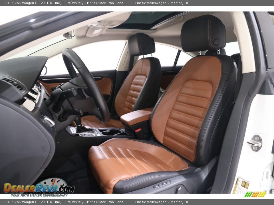 Truffle/Black Two Tone Interior - 2017 Volkswagen CC 2.0T R Line Photo #5