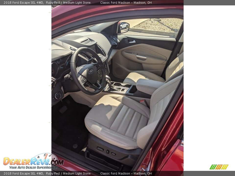2018 Ford Escape SEL 4WD Ruby Red / Medium Light Stone Photo #7