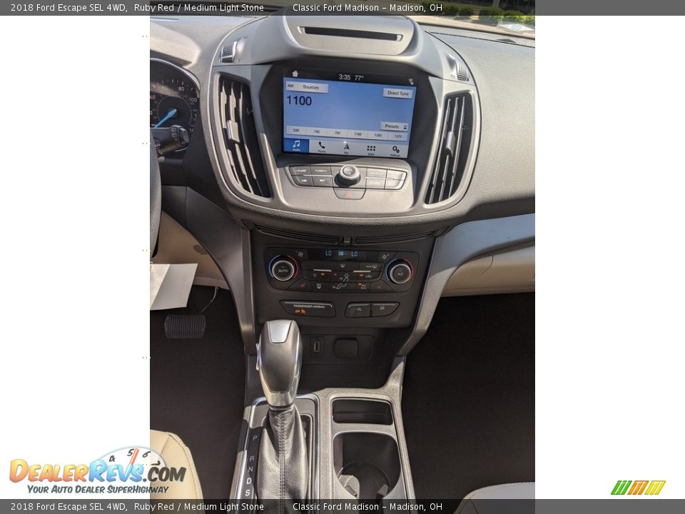 2018 Ford Escape SEL 4WD Ruby Red / Medium Light Stone Photo #8
