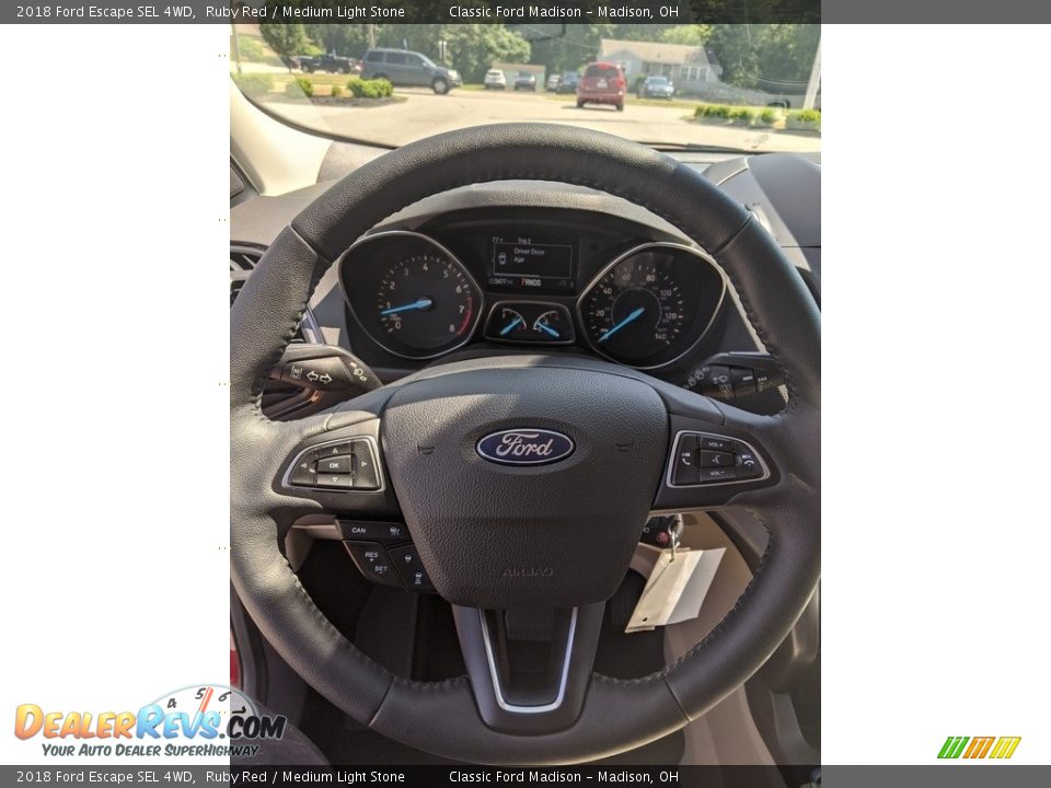 2018 Ford Escape SEL 4WD Ruby Red / Medium Light Stone Photo #9
