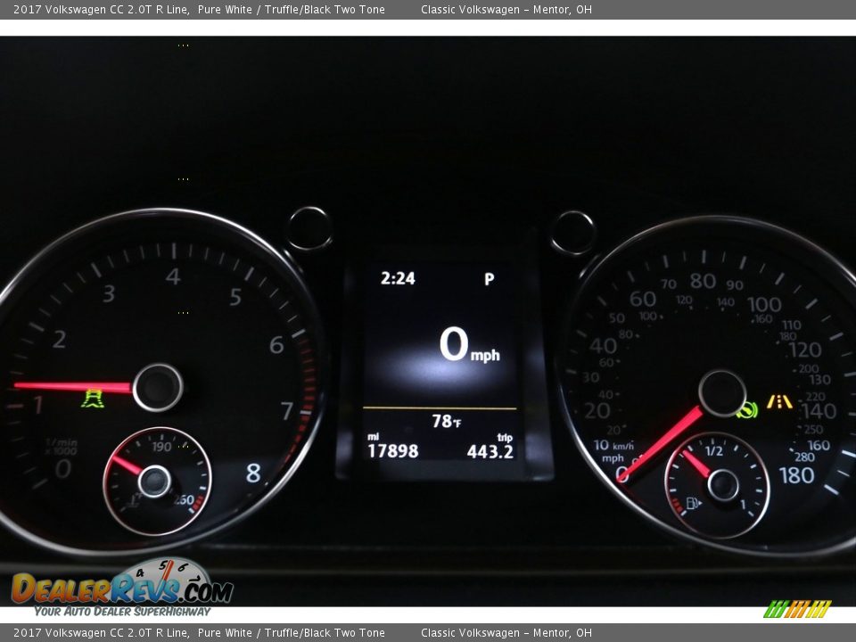 2017 Volkswagen CC 2.0T R Line Pure White / Truffle/Black Two Tone Photo #8