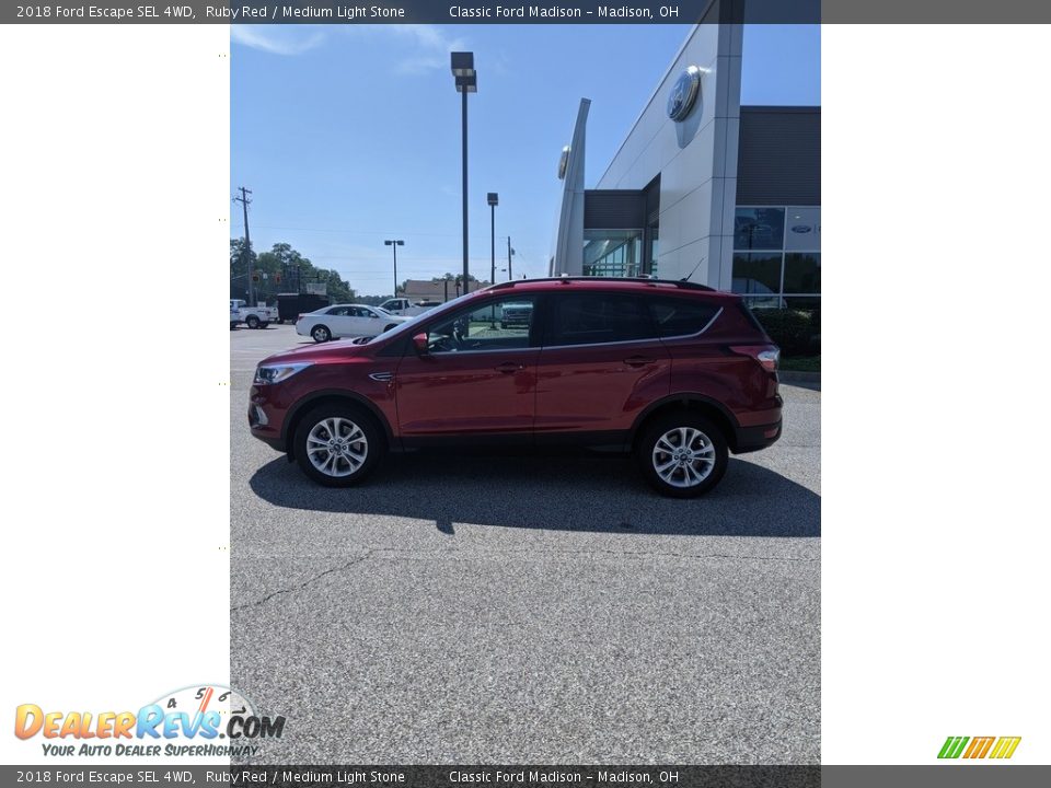 2018 Ford Escape SEL 4WD Ruby Red / Medium Light Stone Photo #10