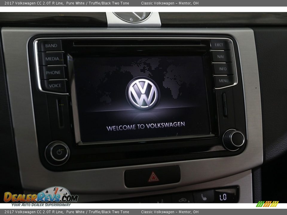 2017 Volkswagen CC 2.0T R Line Pure White / Truffle/Black Two Tone Photo #9