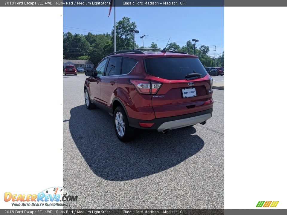 2018 Ford Escape SEL 4WD Ruby Red / Medium Light Stone Photo #11