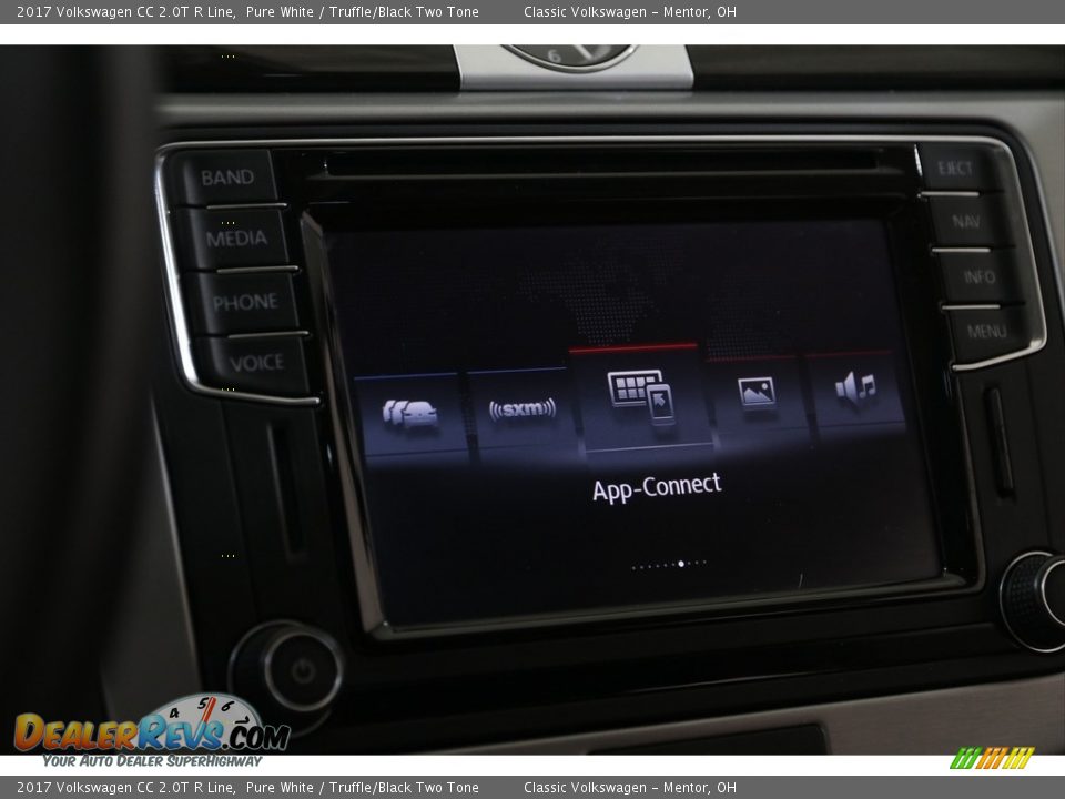 2017 Volkswagen CC 2.0T R Line Pure White / Truffle/Black Two Tone Photo #10