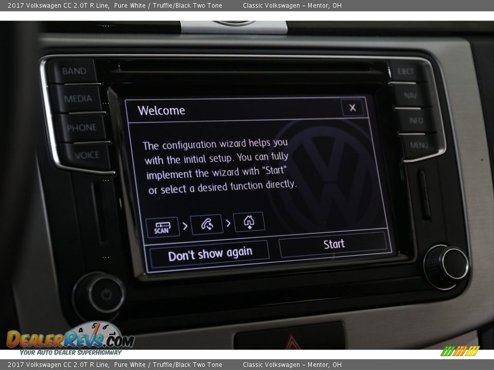 2017 Volkswagen CC 2.0T R Line Pure White / Truffle/Black Two Tone Photo #11