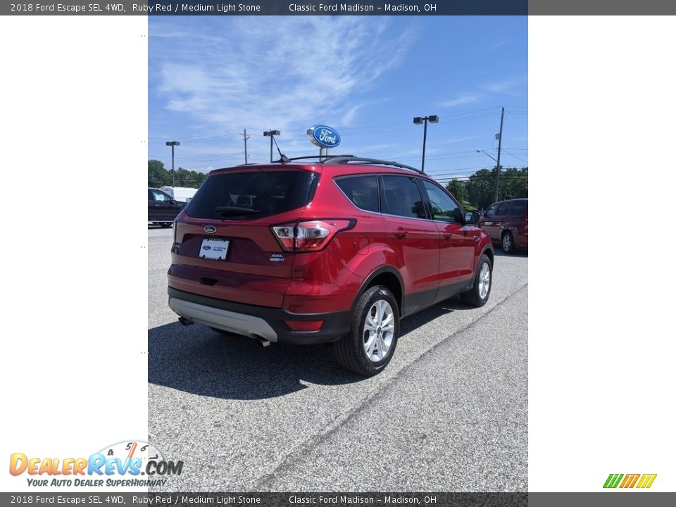 2018 Ford Escape SEL 4WD Ruby Red / Medium Light Stone Photo #13