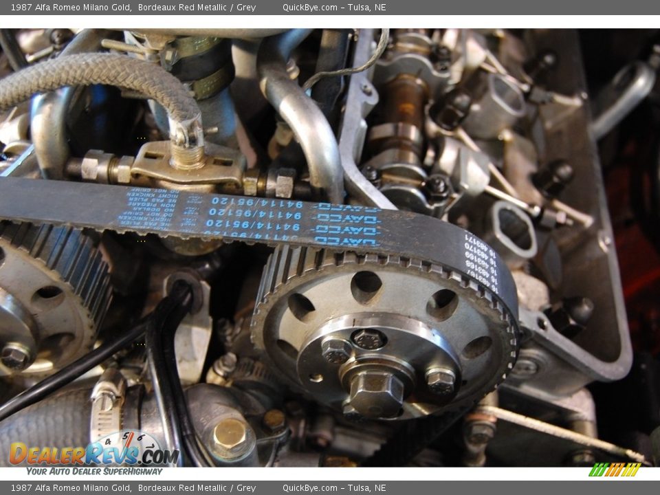 1987 Alfa Romeo Milano Gold 2.5 Liter SOHC 12-Valve V6 Engine Photo #18