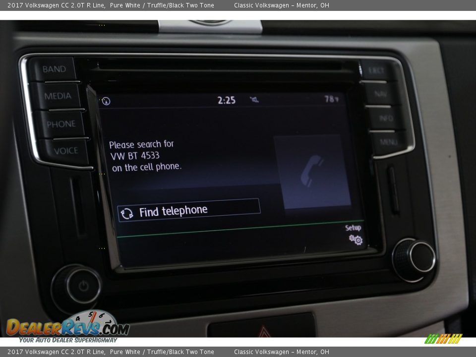 2017 Volkswagen CC 2.0T R Line Pure White / Truffle/Black Two Tone Photo #12