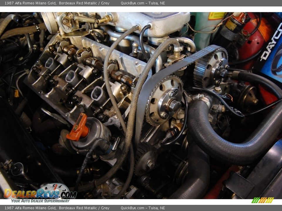 1987 Alfa Romeo Milano Gold 2.5 Liter SOHC 12-Valve V6 Engine Photo #20