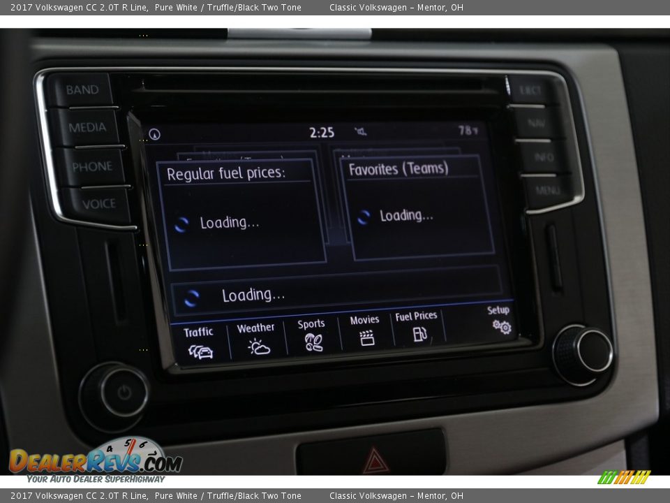 2017 Volkswagen CC 2.0T R Line Pure White / Truffle/Black Two Tone Photo #14