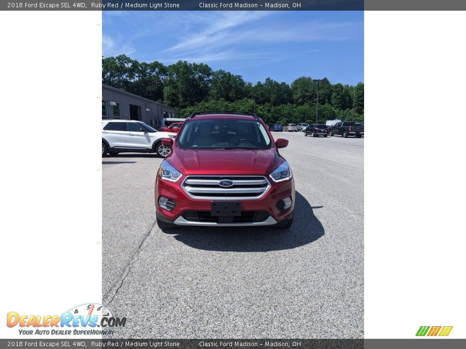 2018 Ford Escape SEL 4WD Ruby Red / Medium Light Stone Photo #16