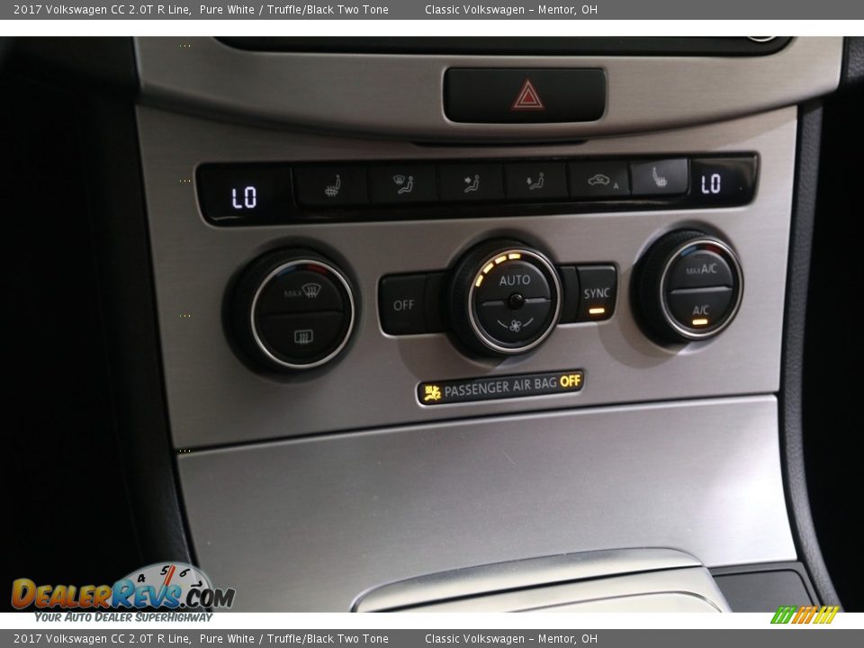 2017 Volkswagen CC 2.0T R Line Pure White / Truffle/Black Two Tone Photo #15