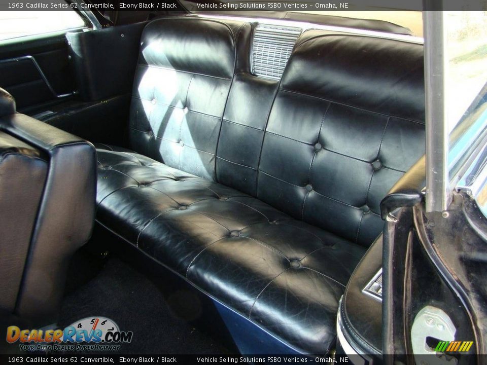 Rear Seat of 1963 Cadillac Series 62 Convertible Photo #6