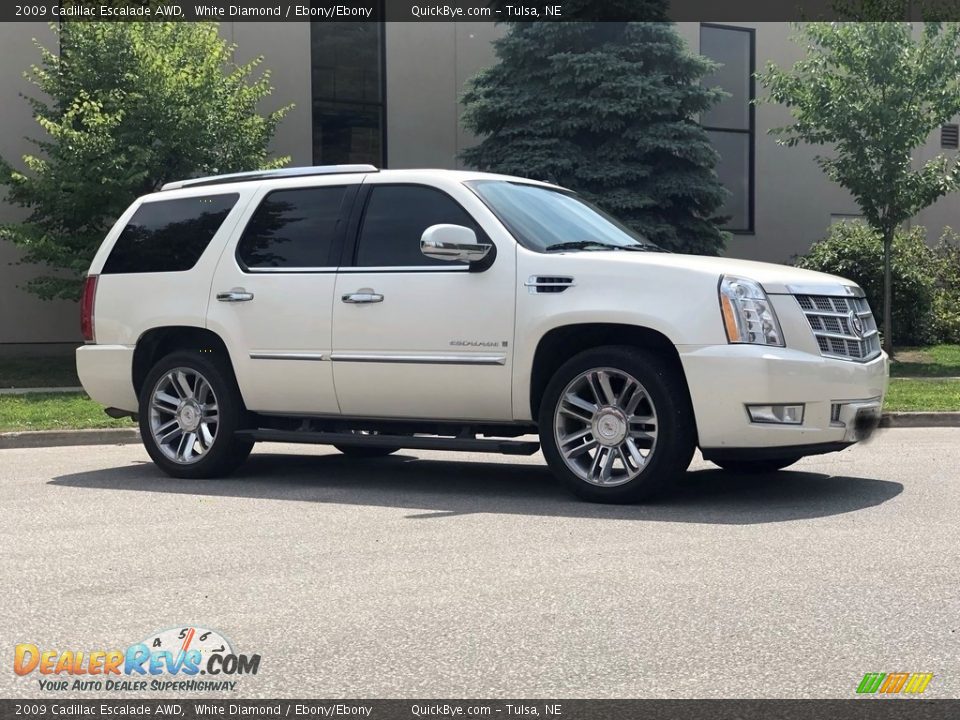 White Diamond 2009 Cadillac Escalade AWD Photo #1