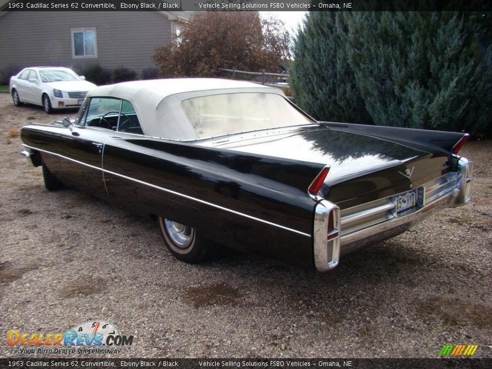 Ebony Black 1963 Cadillac Series 62 Convertible Photo #9