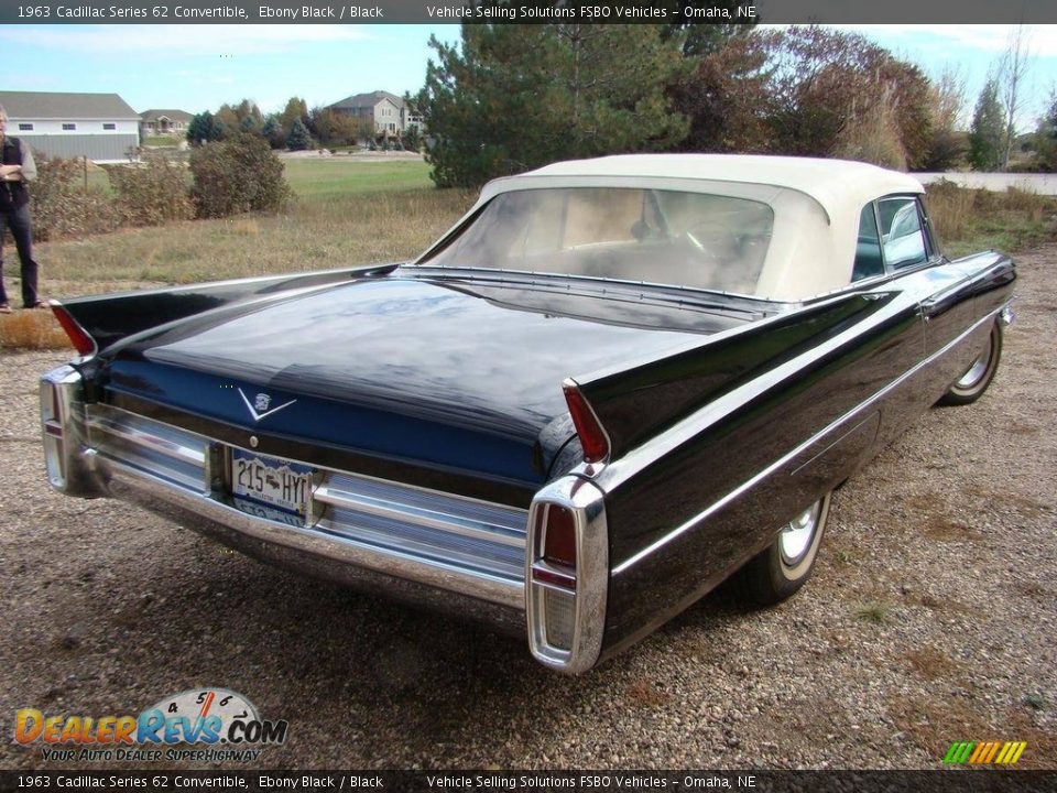 Ebony Black 1963 Cadillac Series 62 Convertible Photo #10