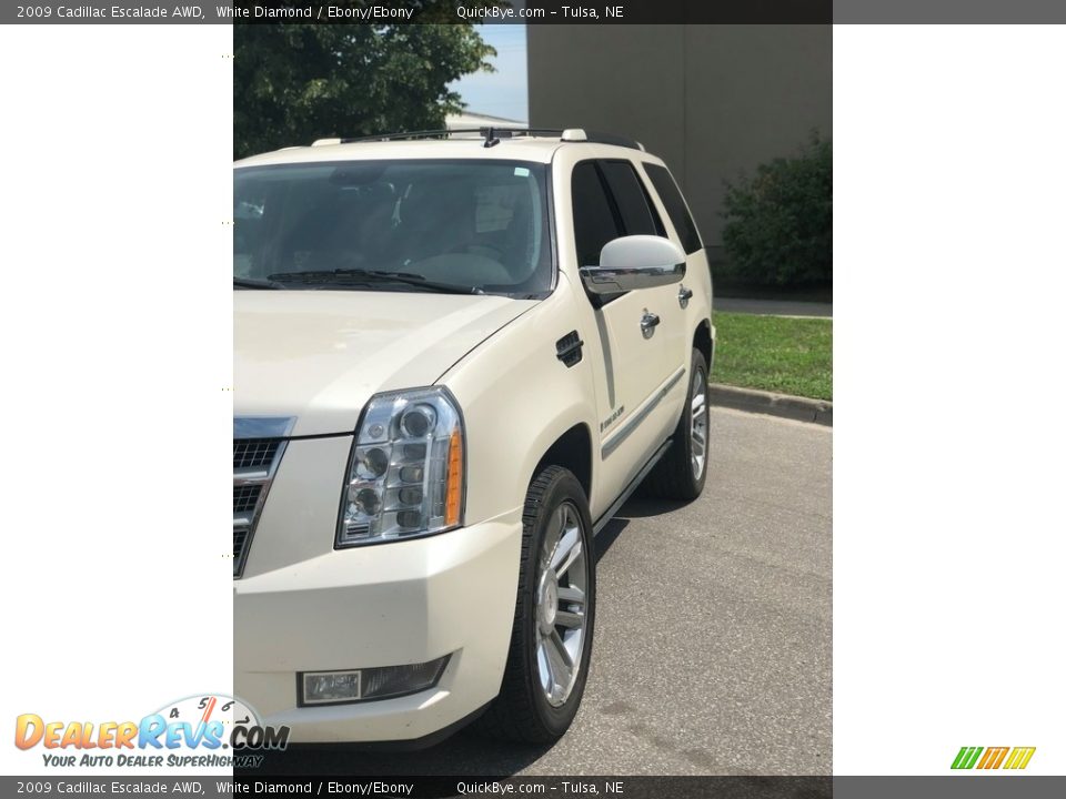 2009 Cadillac Escalade AWD White Diamond / Ebony/Ebony Photo #5