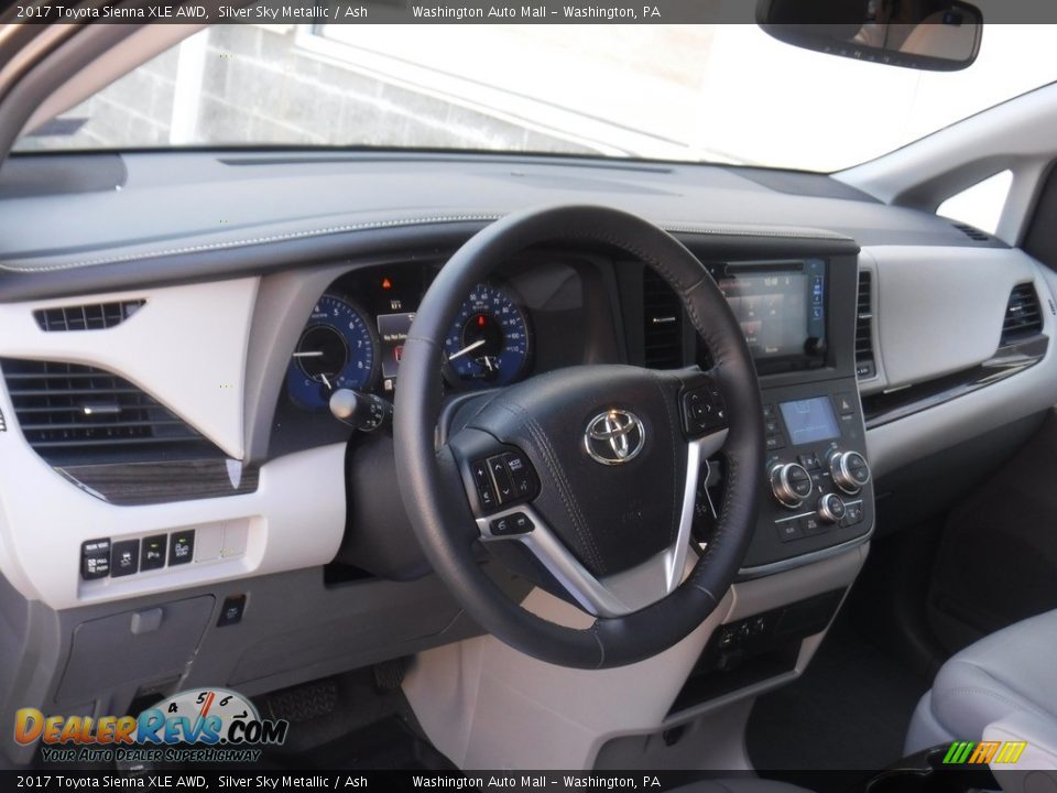 2017 Toyota Sienna XLE AWD Silver Sky Metallic / Ash Photo #19