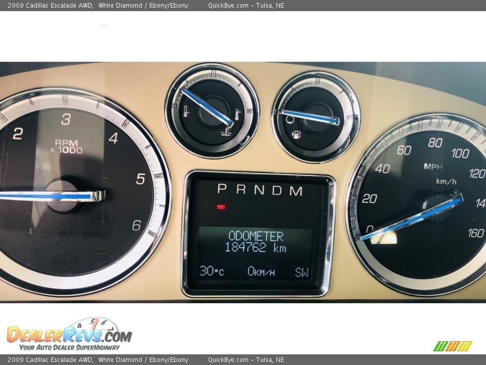 2009 Cadillac Escalade AWD Gauges Photo #9