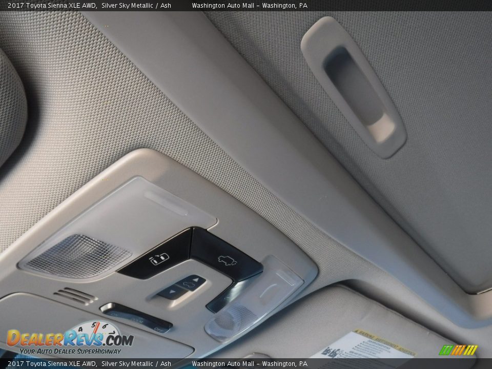 2017 Toyota Sienna XLE AWD Silver Sky Metallic / Ash Photo #23