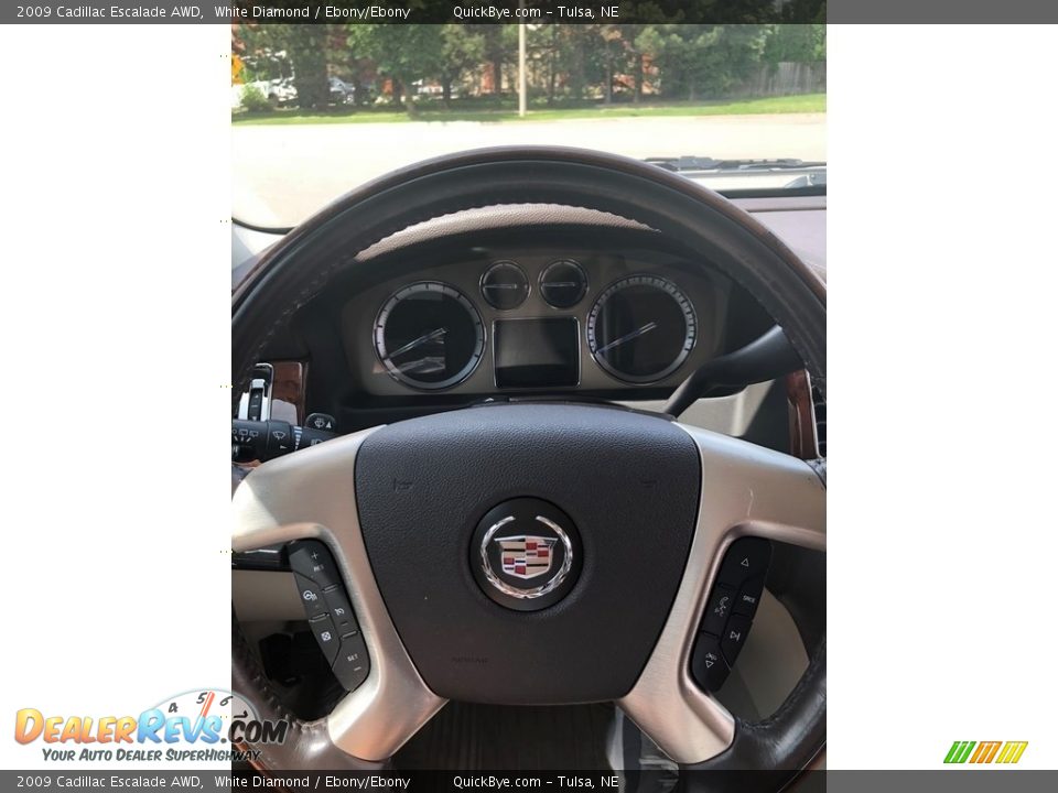 2009 Cadillac Escalade AWD Steering Wheel Photo #10