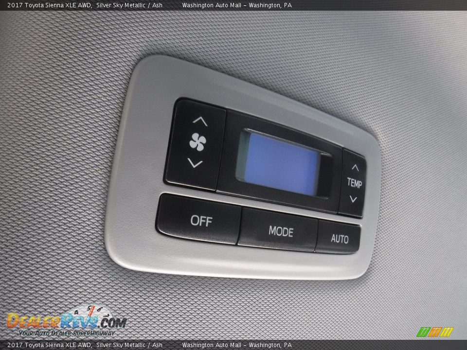 2017 Toyota Sienna XLE AWD Silver Sky Metallic / Ash Photo #26