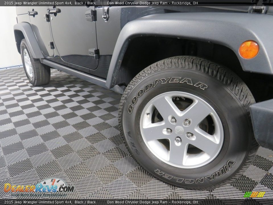 2015 Jeep Wrangler Unlimited Sport 4x4 Black / Black Photo #3