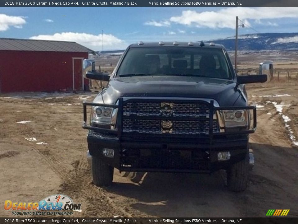 2018 Ram 3500 Laramie Mega Cab 4x4 Granite Crystal Metallic / Black Photo #5