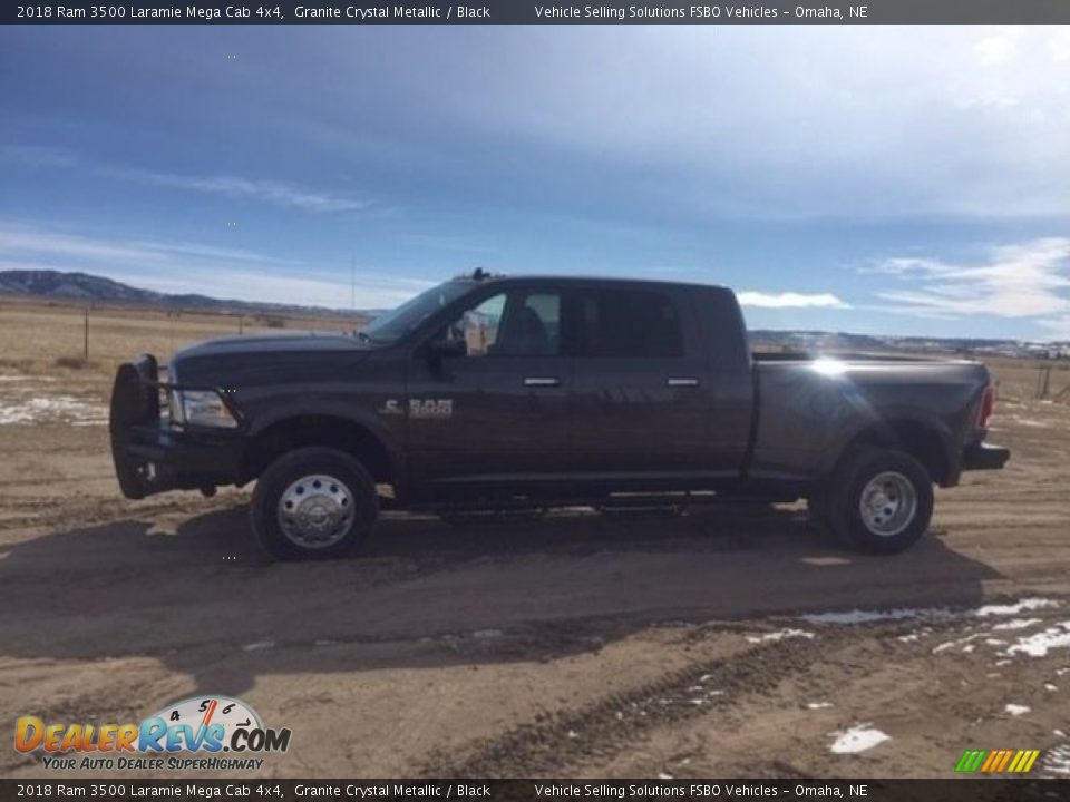 2018 Ram 3500 Laramie Mega Cab 4x4 Granite Crystal Metallic / Black Photo #6