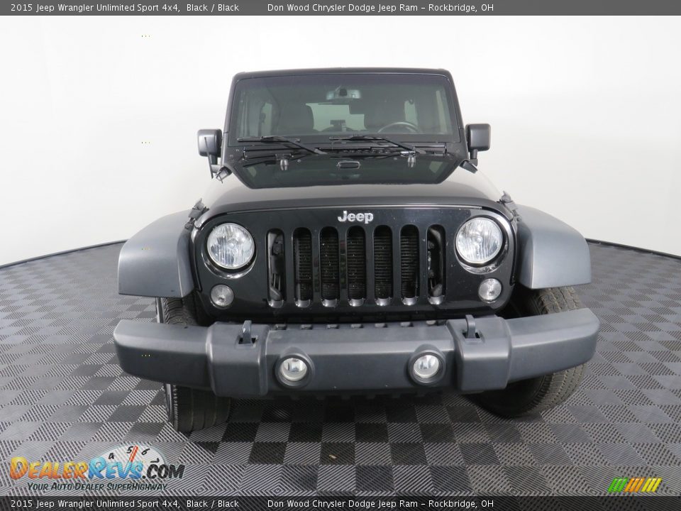 2015 Jeep Wrangler Unlimited Sport 4x4 Black / Black Photo #4