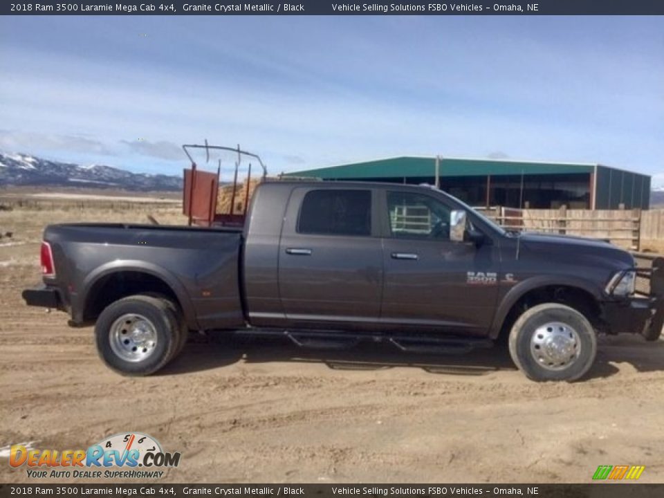 2018 Ram 3500 Laramie Mega Cab 4x4 Granite Crystal Metallic / Black Photo #7