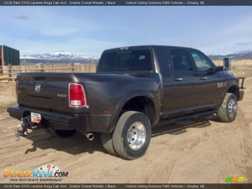 2018 Ram 3500 Laramie Mega Cab 4x4 Granite Crystal Metallic / Black Photo #10