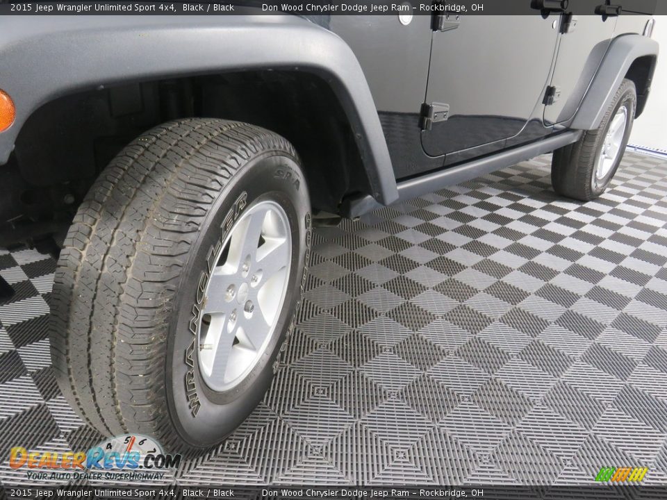 2015 Jeep Wrangler Unlimited Sport 4x4 Black / Black Photo #8