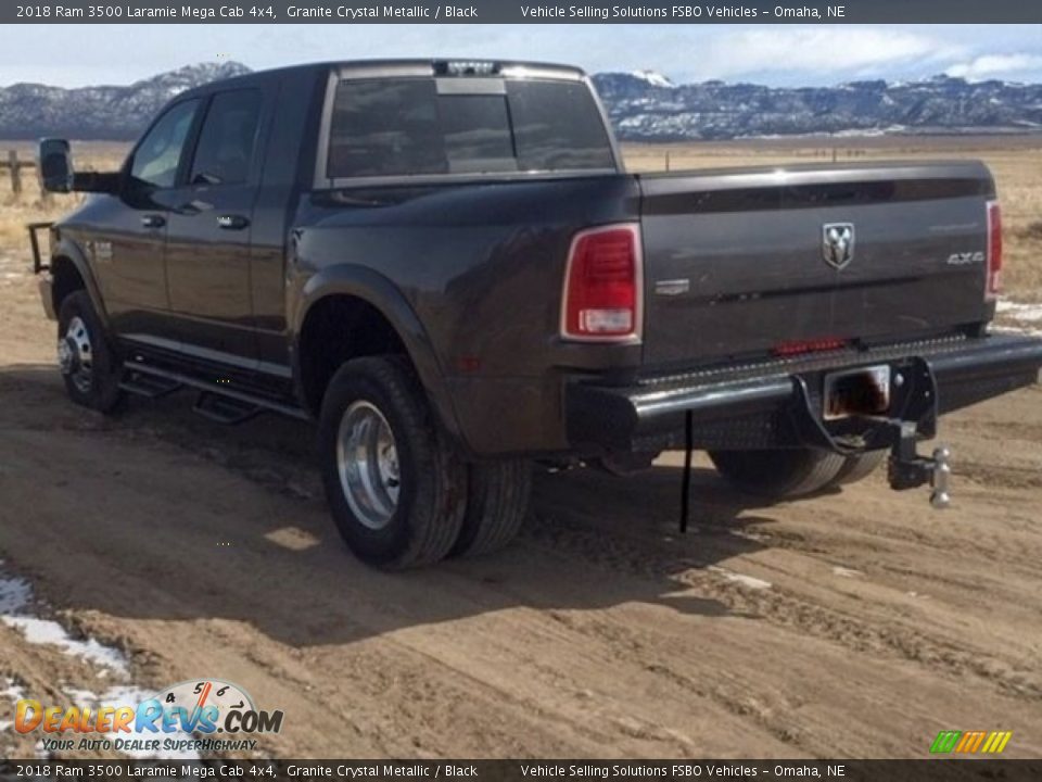 2018 Ram 3500 Laramie Mega Cab 4x4 Granite Crystal Metallic / Black Photo #11