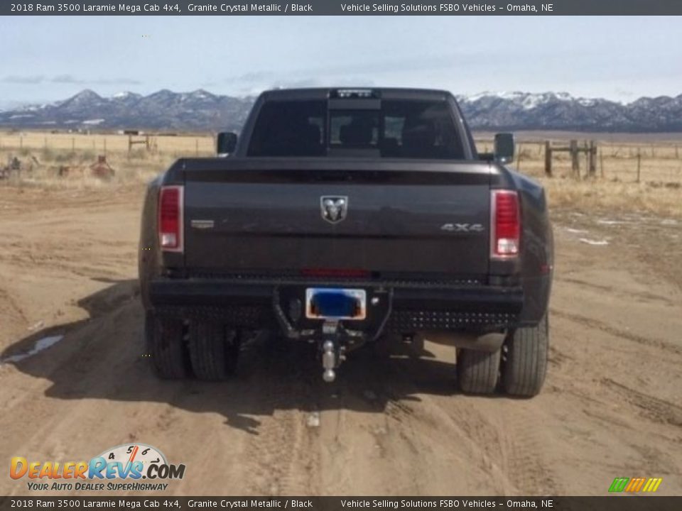 2018 Ram 3500 Laramie Mega Cab 4x4 Granite Crystal Metallic / Black Photo #12