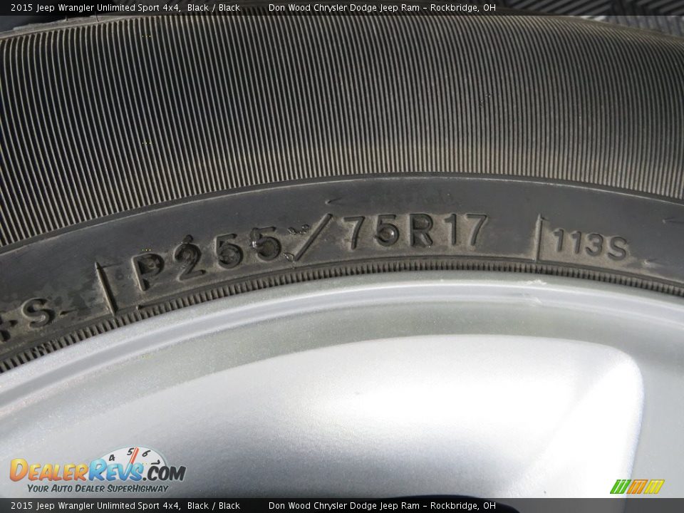 2015 Jeep Wrangler Unlimited Sport 4x4 Black / Black Photo #16