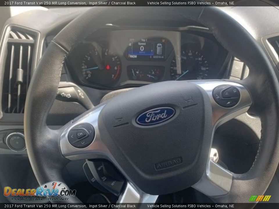 2017 Ford Transit Van 250 MR Long Conversion Steering Wheel Photo #3