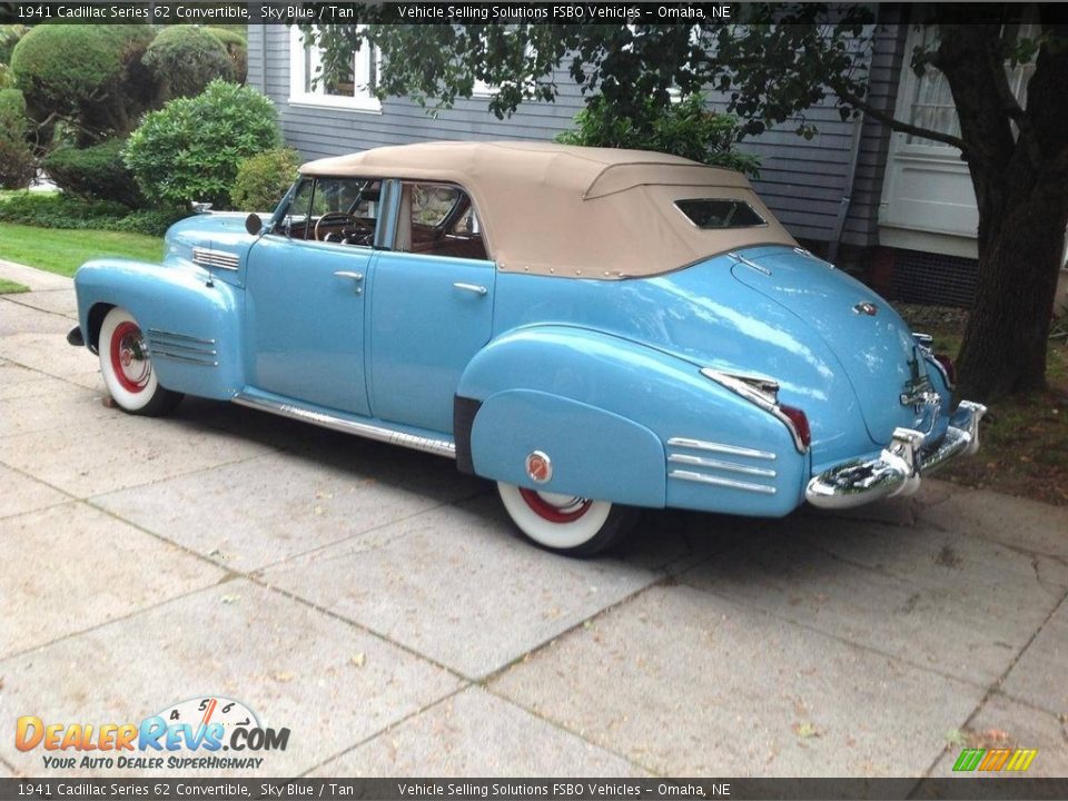 1941 Cadillac Series 62 Convertible Sky Blue / Tan Photo #1
