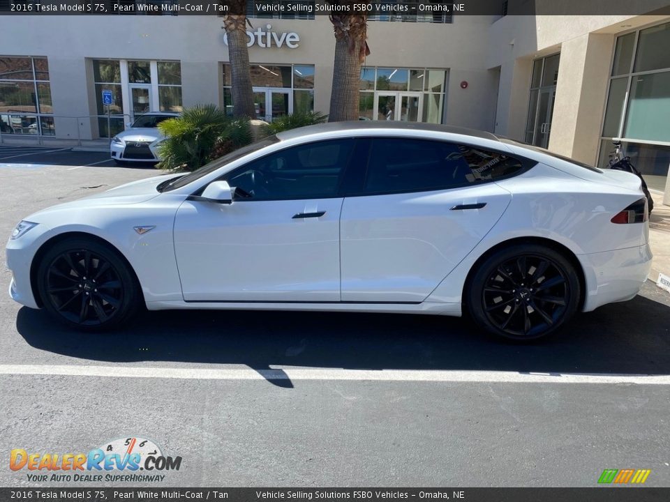 Pearl White Multi-Coat 2016 Tesla Model S 75 Photo #1