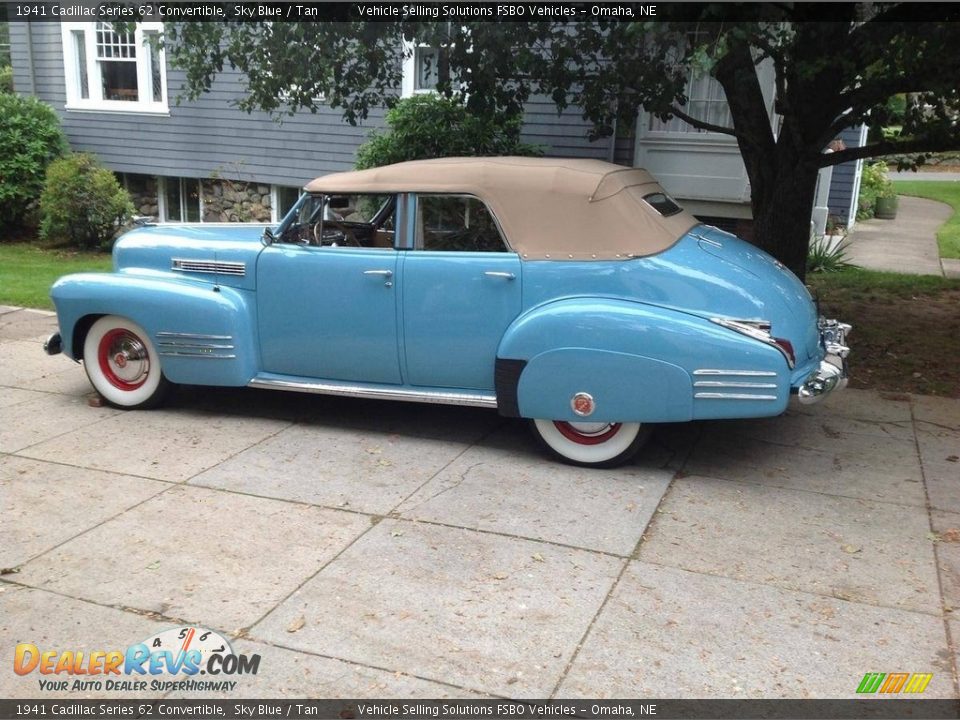Sky Blue 1941 Cadillac Series 62 Convertible Photo #17