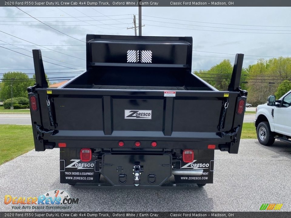 2020 Ford F550 Super Duty XL Crew Cab 4x4 Dump Truck Oxford White / Earth Gray Photo #2