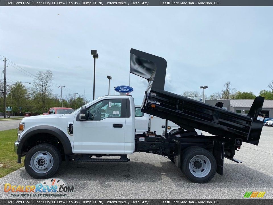 Oxford White 2020 Ford F550 Super Duty XL Crew Cab 4x4 Dump Truck Photo #5