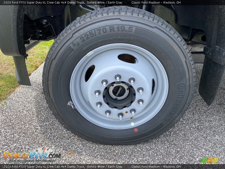 2020 Ford F550 Super Duty XL Crew Cab 4x4 Dump Truck Oxford White / Earth Gray Photo #6
