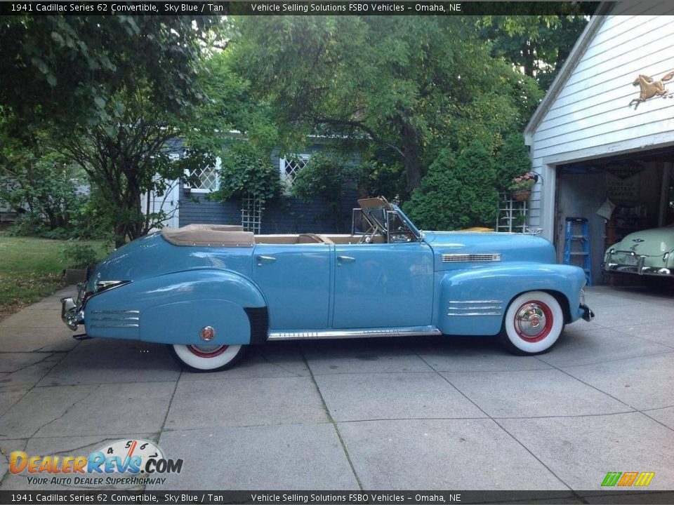 Sky Blue 1941 Cadillac Series 62 Convertible Photo #25