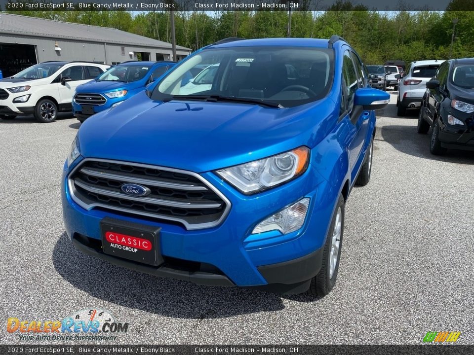 2020 Ford EcoSport SE Blue Candy Metallic / Ebony Black Photo #1