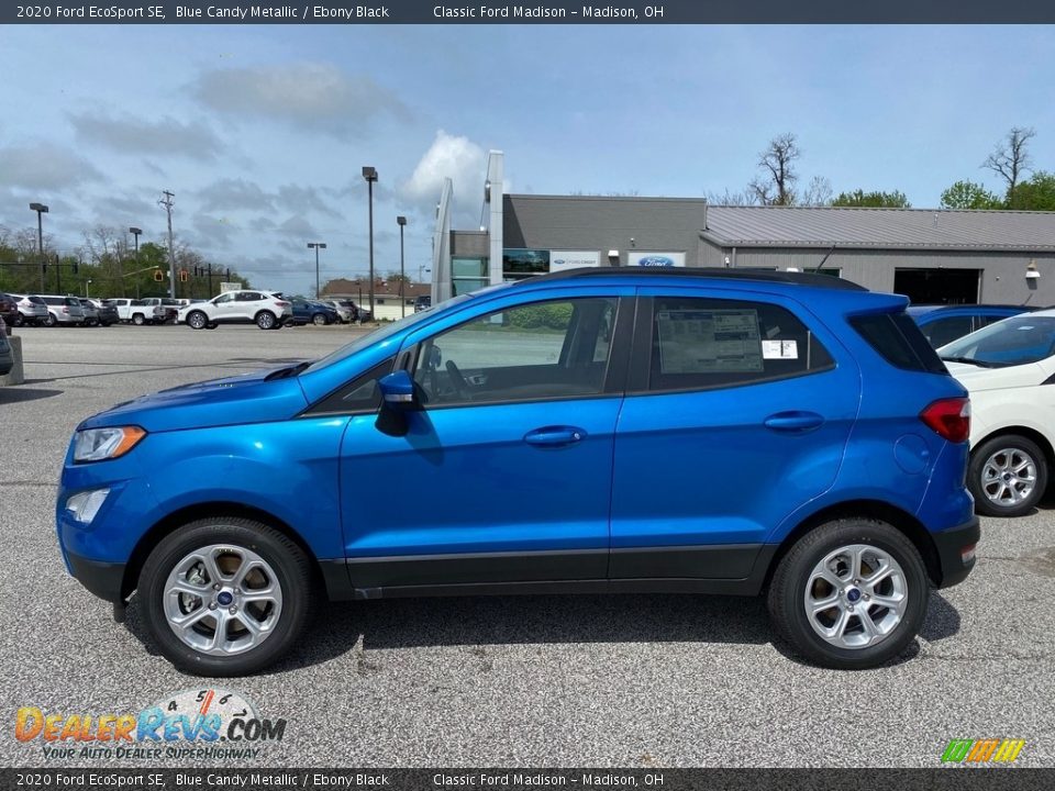 2020 Ford EcoSport SE Blue Candy Metallic / Ebony Black Photo #2