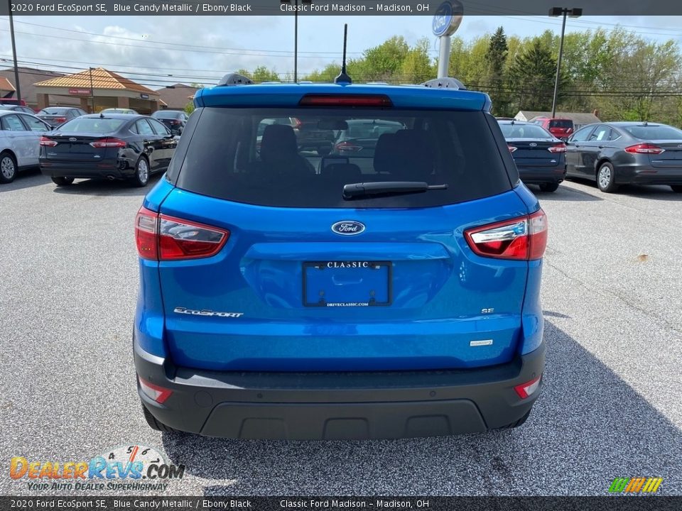 2020 Ford EcoSport SE Blue Candy Metallic / Ebony Black Photo #6