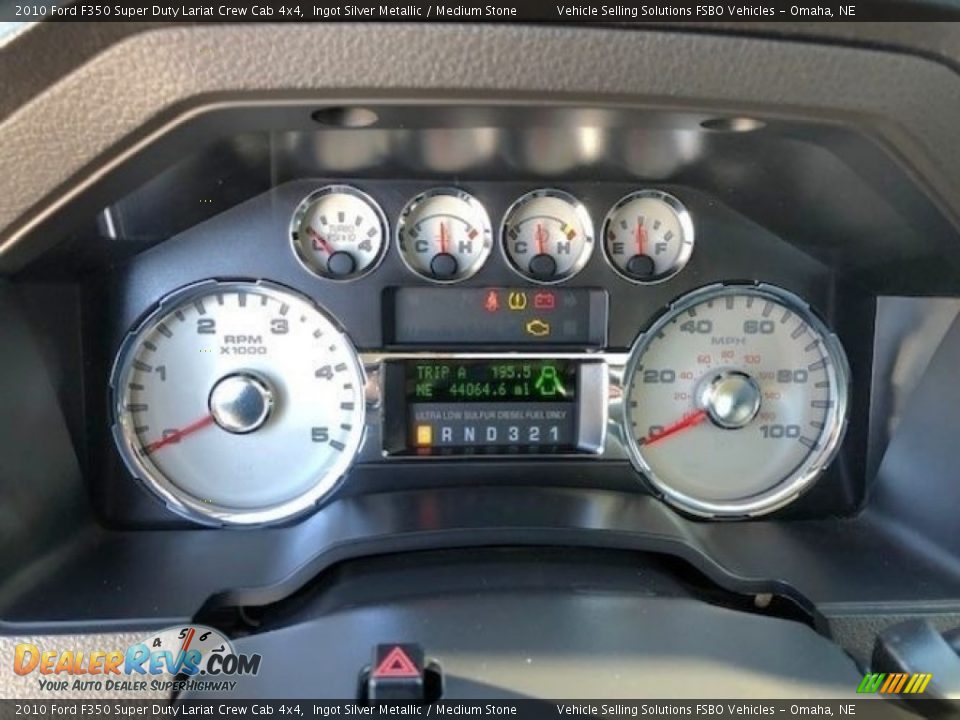 2010 Ford F350 Super Duty Lariat Crew Cab 4x4 Ingot Silver Metallic / Medium Stone Photo #4